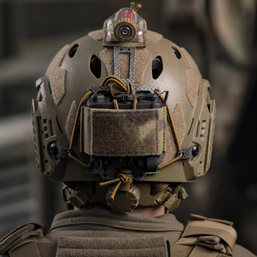 Tactical NVG Battery Box Pouch for PVS31 Helmet Storage Bag Retention System Adjustable Paintball Airsoft Helmet Accessories