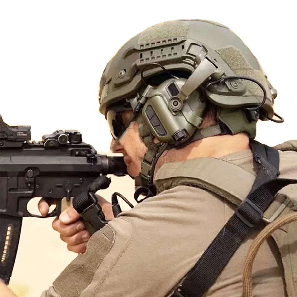 EARMOR M32X MOD4 Tactical Headset with Advanced Electronic Noise Reduction and Amplifying Pickup for RAC Rails