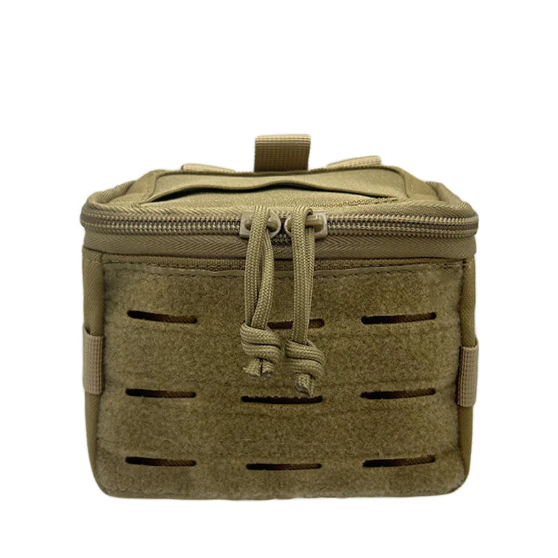 Tactical  Molle Pouch Utility Pouch Top Elastic Opening Multi-Purpose Waist Bag Outdoor Hunting Gloves  EDC Tool Bag Poop Bag
