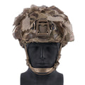 Lightweight Camo Helmet Cover Elastic Rope Fixed Mount Irregular Leaves Shape & Versatile for Outdoor Combat Training