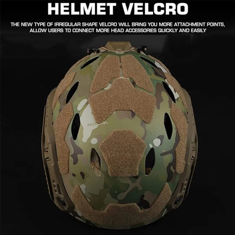 Tactical Helmet Added night vision goggles bracket CS Round Holes Fast Helmet Helmet for outdoor shooting shooting hunting
