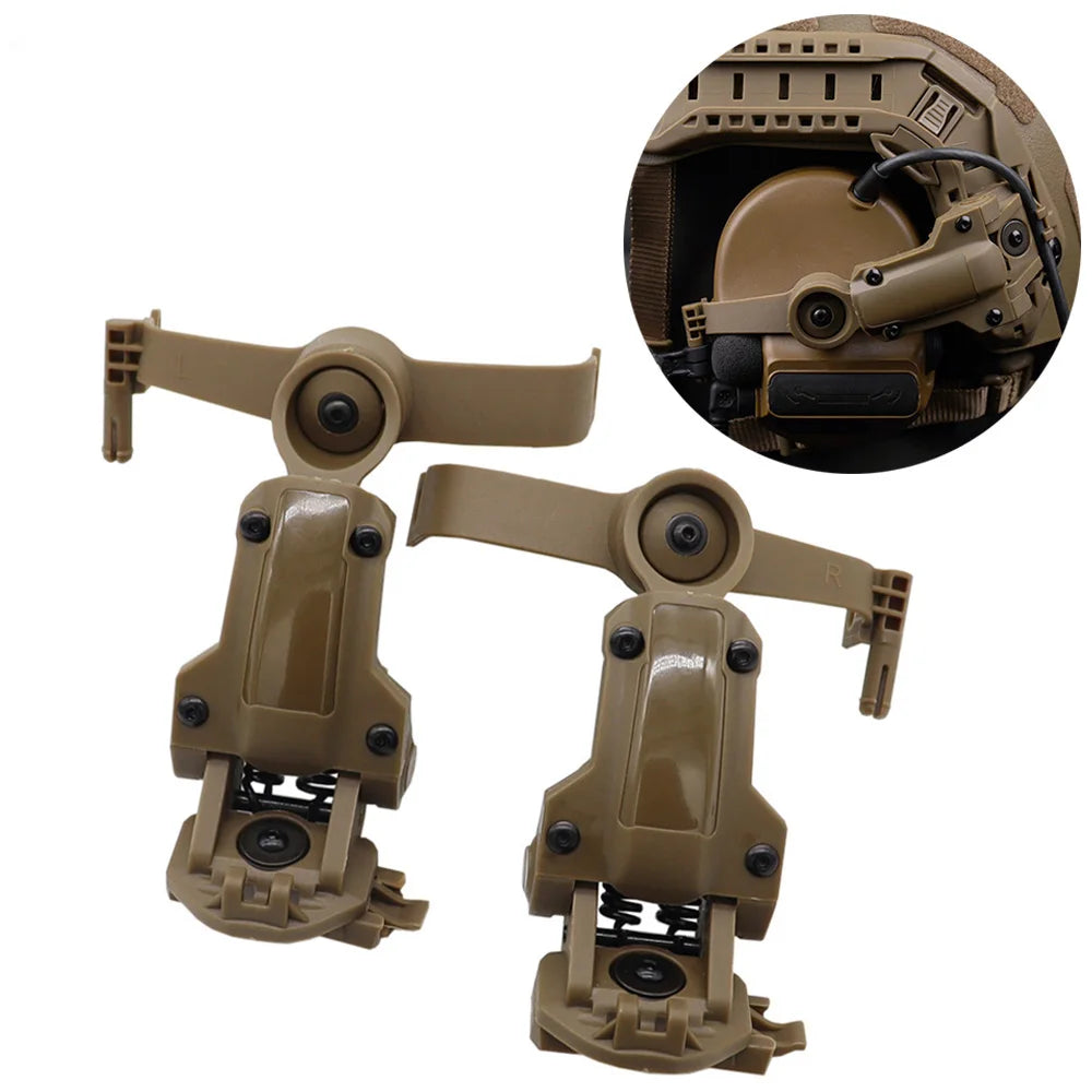 BOOIU Shooting Headset Bracket Tactical Helmet Rail Mount Adapter For OPS Core ARC/Wendy Multi-Angle Pickup Headphone Bracket