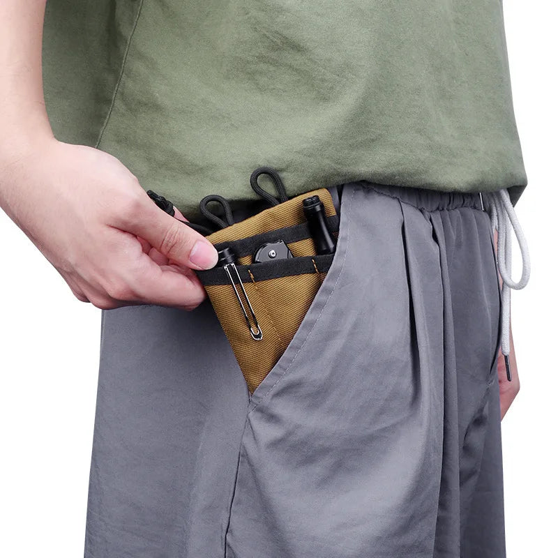 OPHIDIAN Compact Organization Bag Molle Bag Mini Wallet Card Key Waist Belt Bag Camping Hiking Hunting Outdoor Coin Purse EDC St
