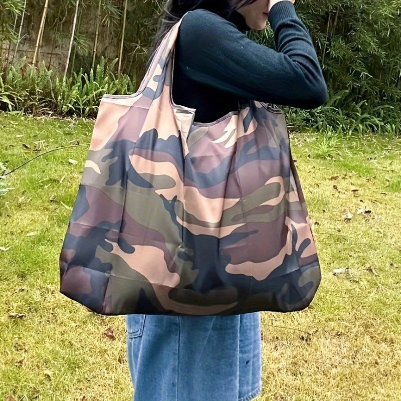 Tactical Large Capacity Camouflage Tote Bag Lightweight Portableand Multifunctional for Sports and Outdoor Activities