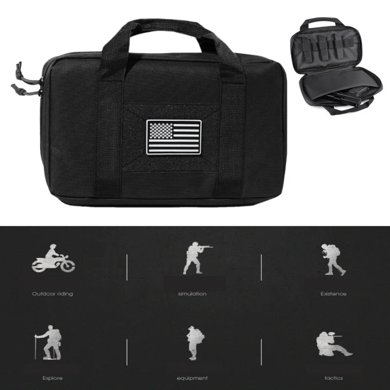 Tactical Gun Bag Airsoft Pistol Pouch Outdoor Sport Hunting Concealed Carry Portable Handgun Protection Case Hunting Accessories