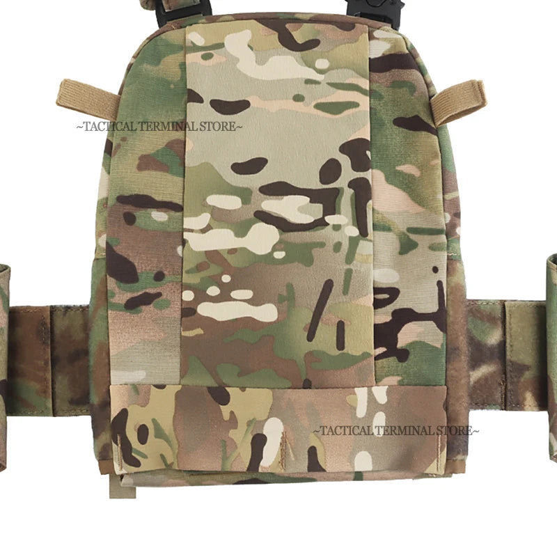 Ferro V5 FCPC Tactical Plate Carrier Quick Release Portable Body Armor Molle Airsoft Hunting Vest with 556 Triple Magazine Pouch