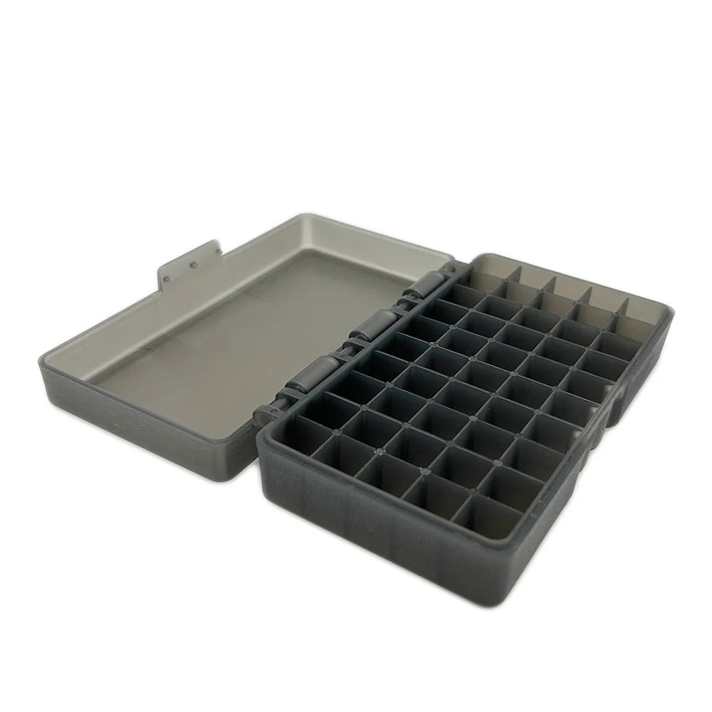 Tactical Ammo Box 50 Round Flip-Top for .45 ACP/40/10MM Cal  Pistol Ammo Carry Storage Box Hunting Accessories