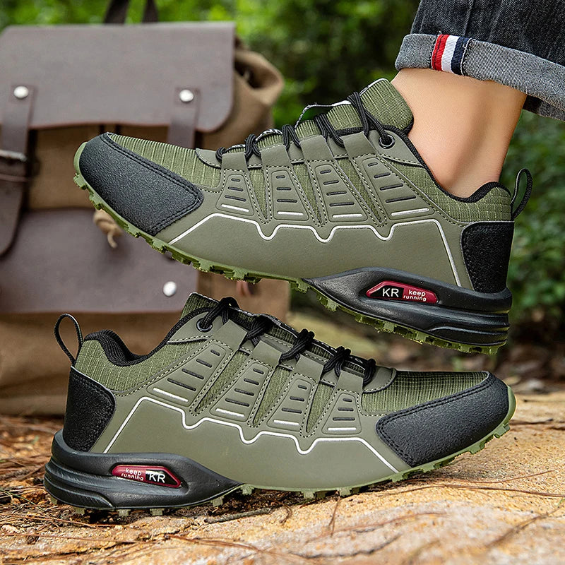 Waterproof Hiking Shoes Men Non-Slip Wear-Resistant Hiking Training Hunting Shoes Outdoor Hiking Travel Sports Shoes Size 39-47