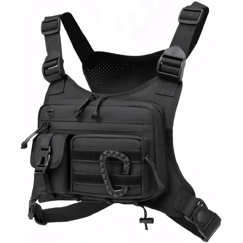Tactical Chest Bag Men's Vest Edc Waterproof Anti-Theft Chest Pack Rig for Outdoor Cycling Bags Running Front Chest Pack