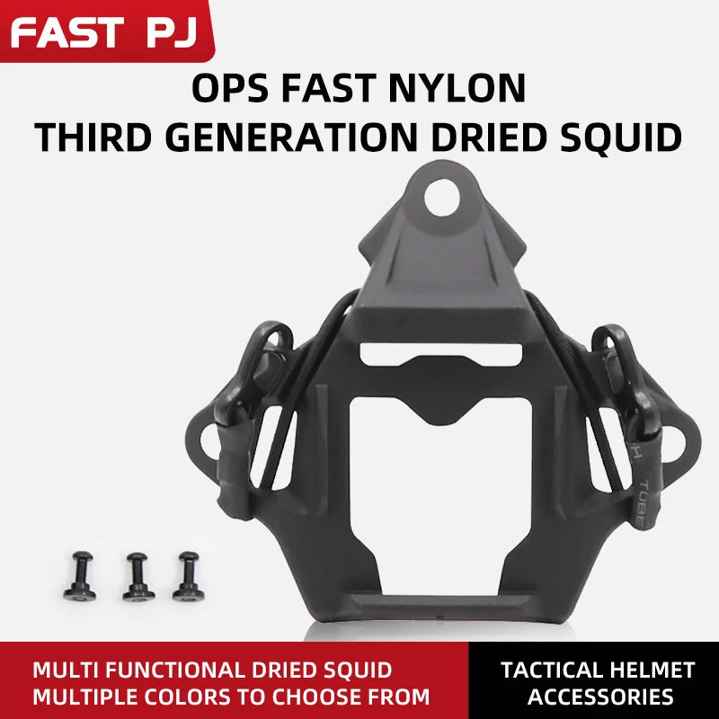 OPS Style Gen 3 Alloy Frame NVG Mount Bracket & Cuttlefish Rail - FAST/MICH Universal Tactical Helmet Accessory