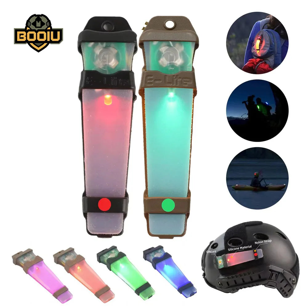 Airsoft Helmet Flashlight Sport Helmet Light Identification Marker Light Survival Signal Outdoor Hunting Tactical Helmet Lamp