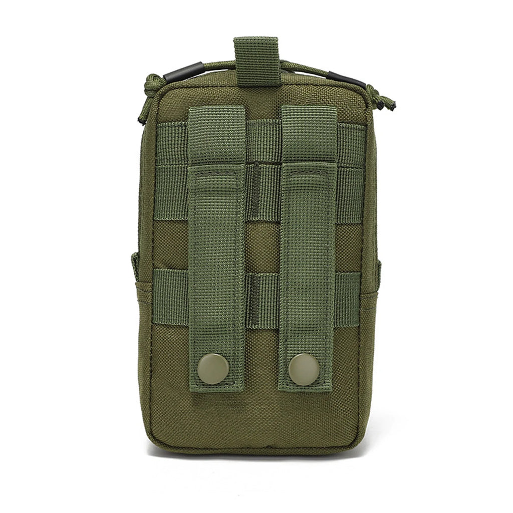 Double zipper quick opening design, metal snap fastener fixation, can be mounted on hunting vests, waistband storage bags