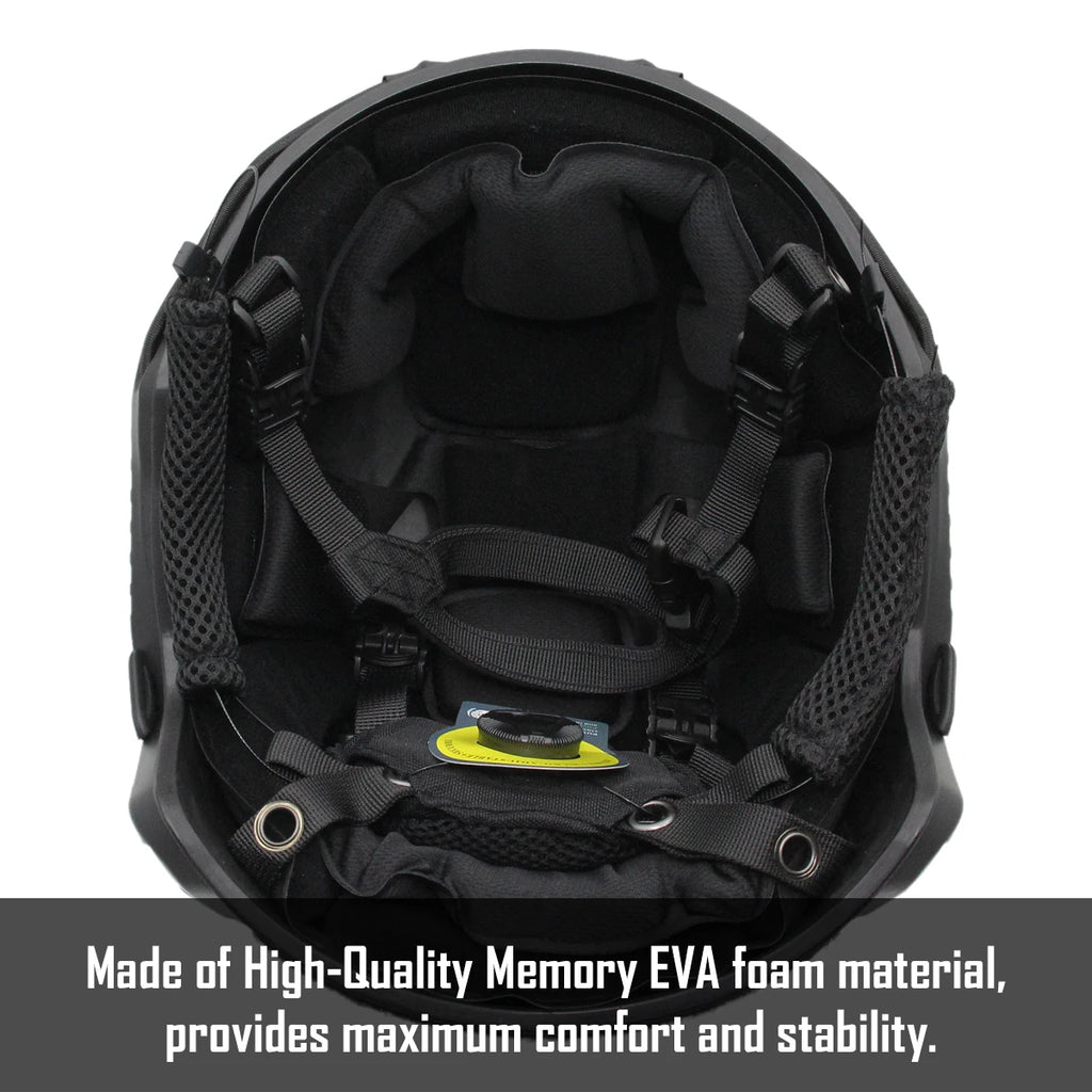 JOAXOR Tactical Airsoft Paintball Quick Helmet High Powered Wendy Suspension System For Sports Hunting CS Game