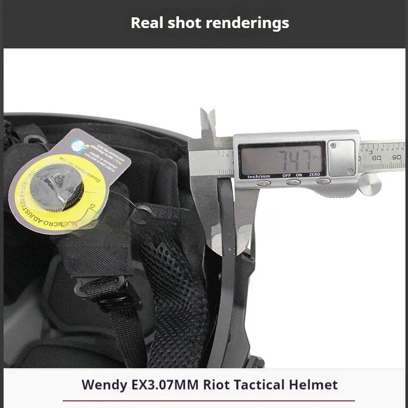 Tactical Wendy Helmet 3.0 Airsoft Gear with Double Spongy Pad Hanging Suspension System And Chin Strap MICH Training Version