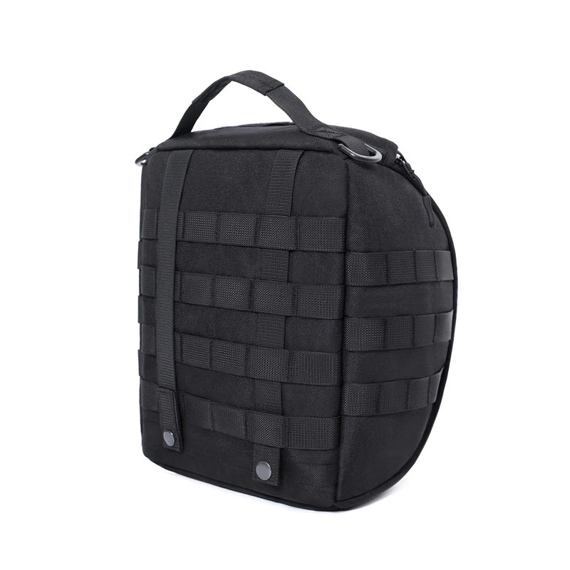 Helmet Bag Tactical MOLLE Clamshell Helmet Pouch Padded and Fleece Lined Storage Case for MilSim Motorcycle Bike Helmets