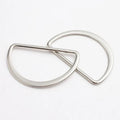 10Pcs/lot 15-50mm D Ring Buckle Connection Alloy Metal Buckles Half Loop For Handbag Strap DIY Crafts Shoes Bag Belt Accessories