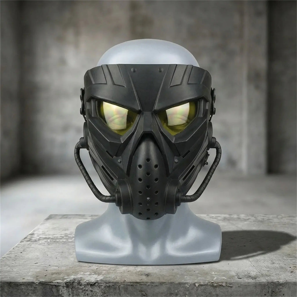 Full Face Protection-Mask Tactical Mask Alien Breathable Ventilation for Paintball and Cosplay Enthusiasts