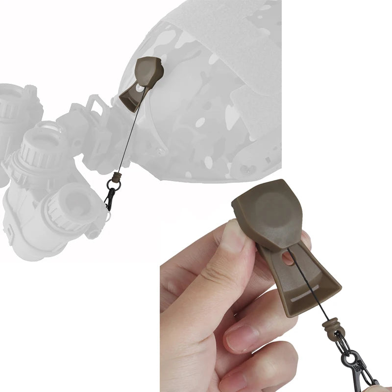 Tactical Night Vision Anti-detachment Rope VAS Shield Color Bullet Helmet NVG Base Anti-loss Sling