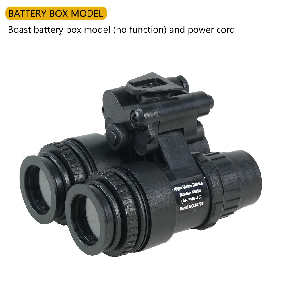 BOOIU Tactical PVS-15 Binocular Night Vision Goggles NVG CS Sports Helmet Accessory ABS Night Vision Device Model No Function