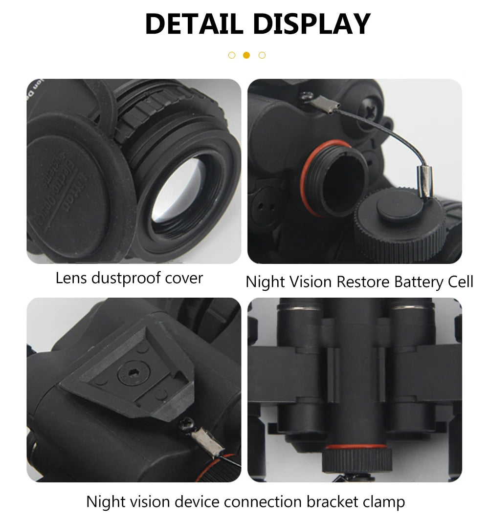 BOOIU Tactical PVS-15 Binocular Night Vision Goggles NVG CS Sports Helmet Accessory ABS Night Vision Device Model No Function