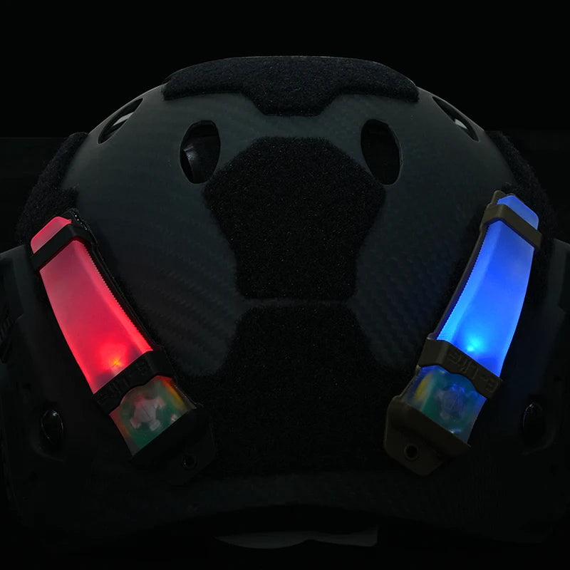 Sport Helmet Light FMA Seven Colorful Survival Signal Lights Waterproof Outdoor Hunting Cycling Tactical Helmet Lamp