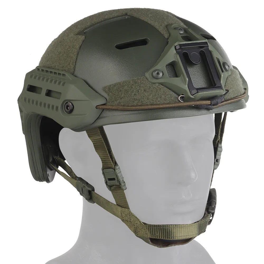 MK Helmet(Training Version) with Protective Double Soft Lining Breathable MK Helmet for CS Shooting Training Motocross Riding
