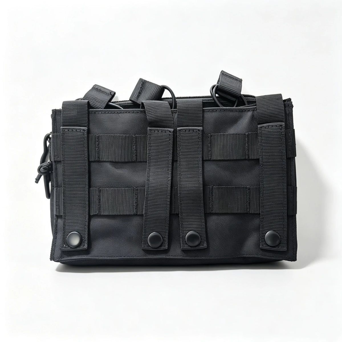 Outdoor Tactical MOLLE Camo Nylon Open Top Triple Magazine Pouch for Airsoft Paintball Shooting Hunting