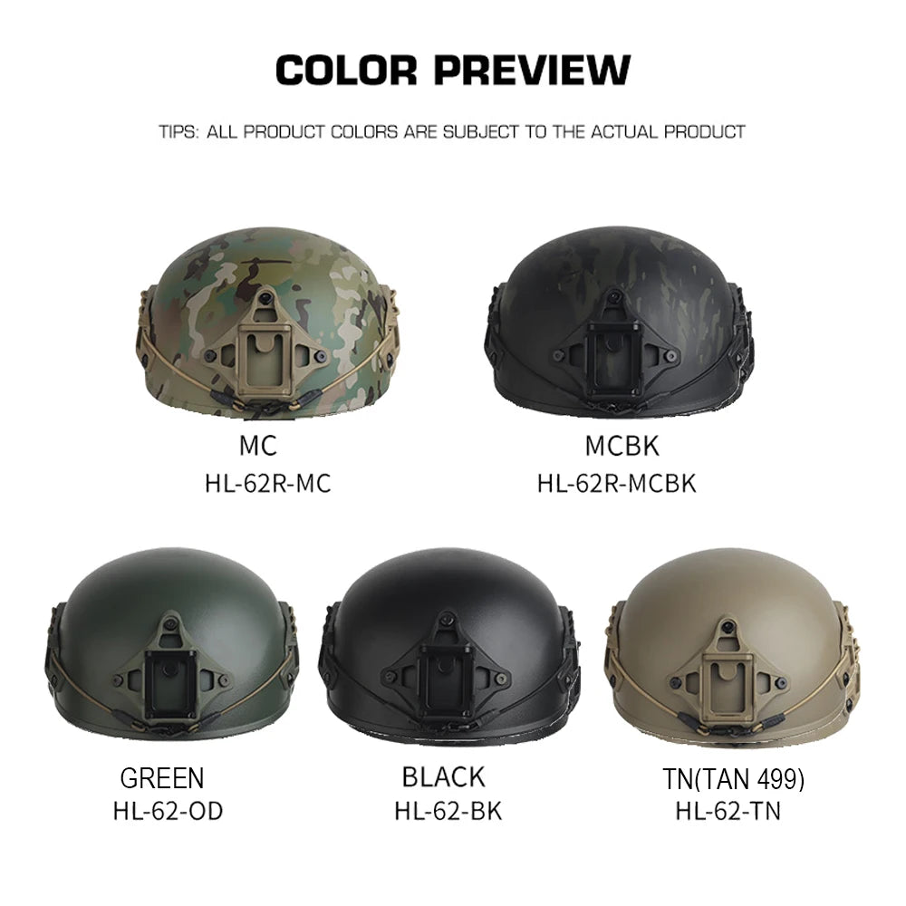 Tactical Fast Full Protective Thick Helmet Parachute Airsoft Paintball Training Helmet Outdoor Motor Cycling Safety Helmet ﻿