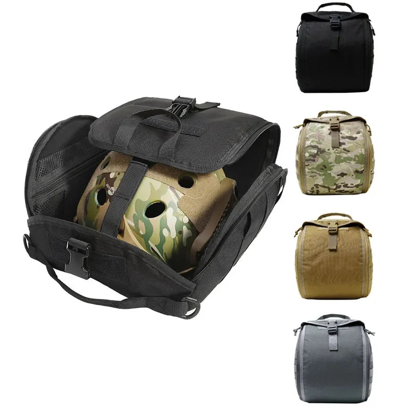 Tactical Helmet Bag Pack Multi-Purpose Military Carrying Pouch Helmets Storage Bag for Sports Hunting Shooting Combat