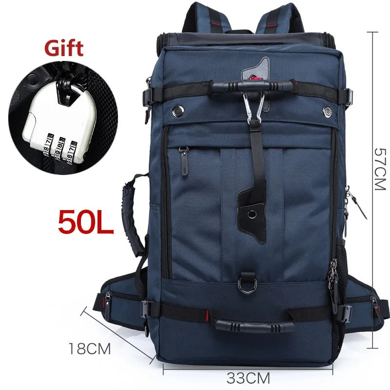 Bange 50L Waterproof Durable Travel Backpack Men Women Multifunction 17.3 Laptop Backpacks Male Outdoor Luggage Bag Mochilas