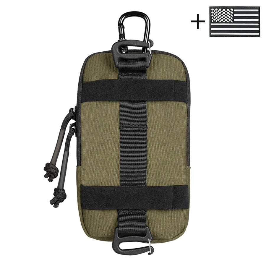 Mobile phone storage bag with mountain buckle, suitable for outdoor hiking, daily commuting, and travel as a portable waist bag