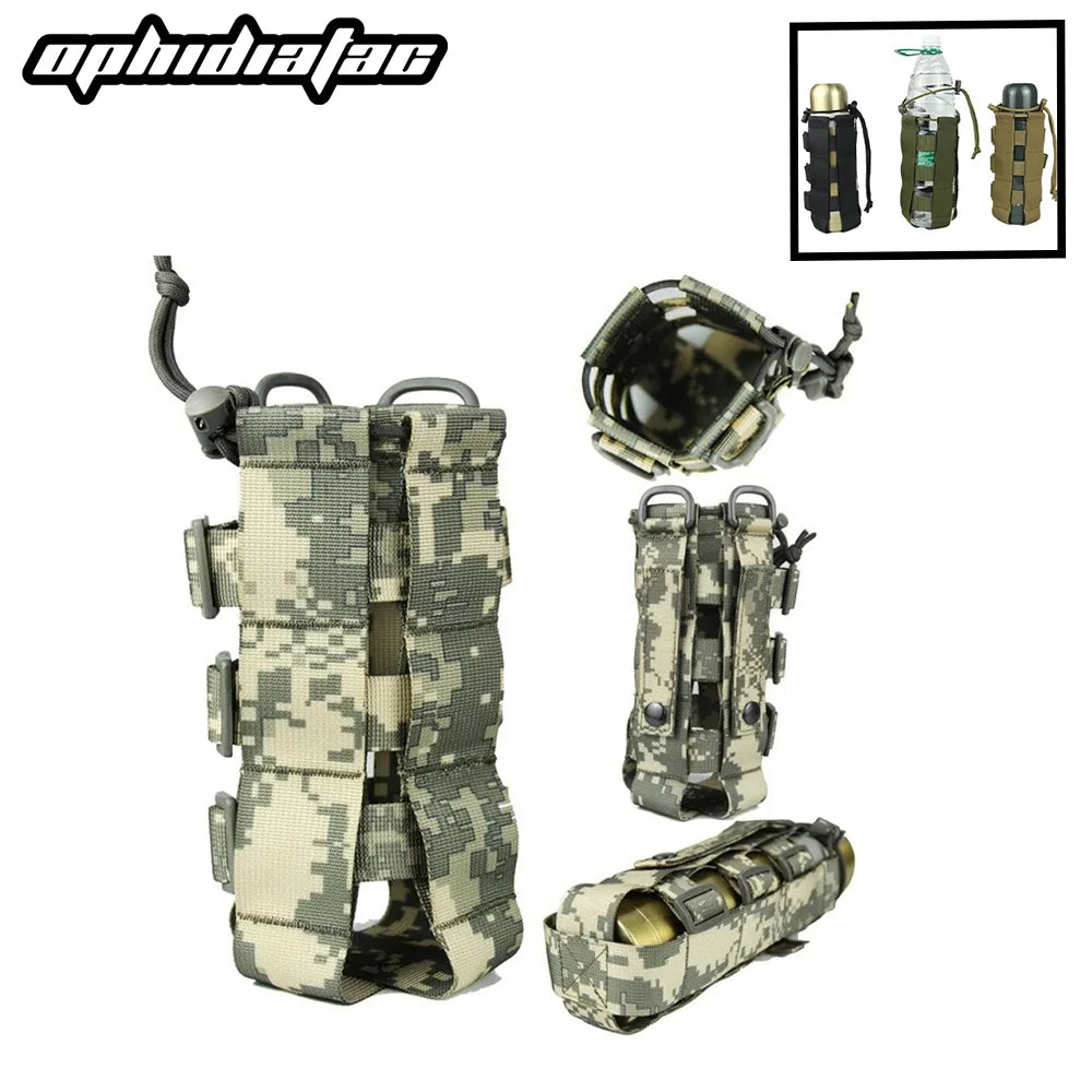 OPHIDIAN  Molle Water Bottle Bag Bottle Water Cup Holder Outdoor Camping Fishing Hunting Water Bottle Kettle Carrier