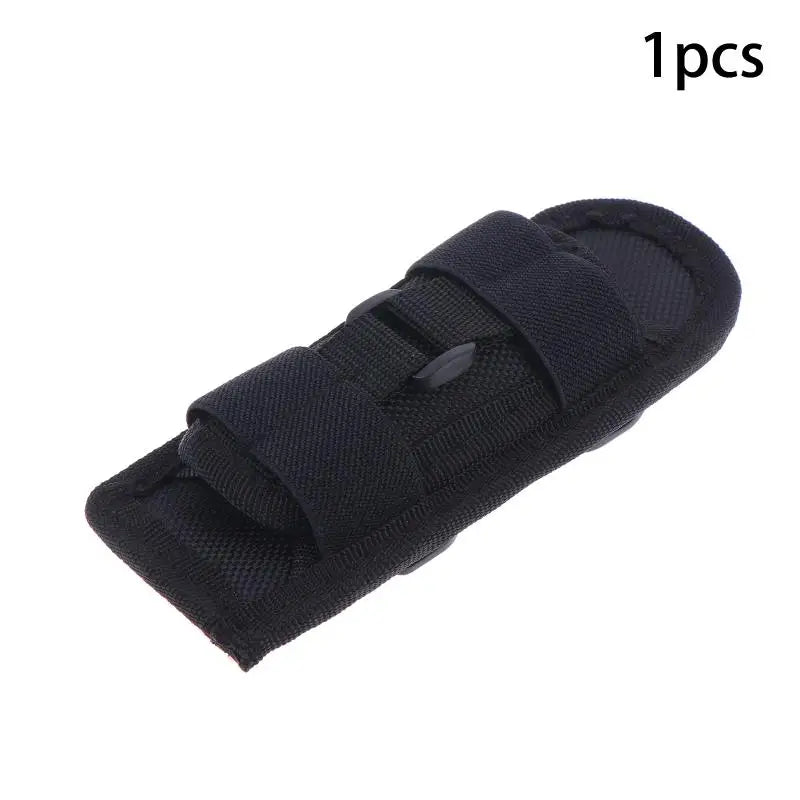 Rotatable Flashlight Holster,Nylon Belt Flashlight Pouch, Universal Flashlight Holder for Tactical Use
