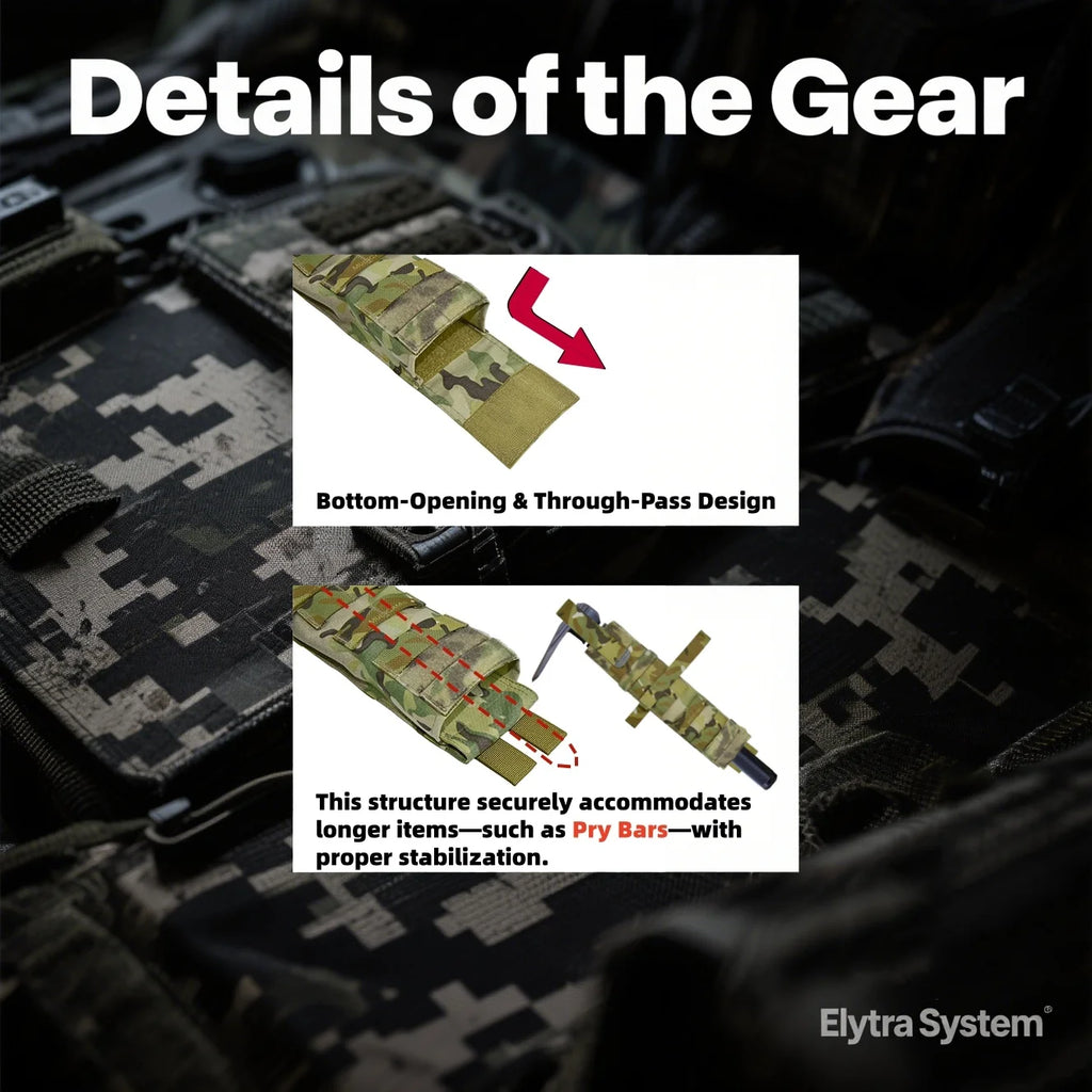 Tactical Breaching & Wire Cutter Storage Pouch, Fully Height Adjustable
