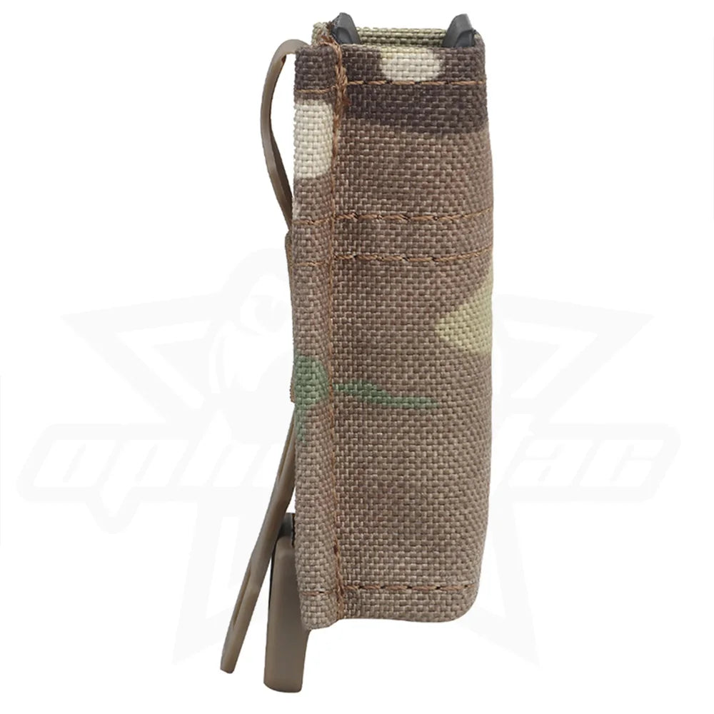 OPHIDIAN Double Dump Pouch, Flashlight Holster for 9mm 5.56 Mm, Magazine Pouch Molle Tool Bag, Safety IFAK Mag Pocket