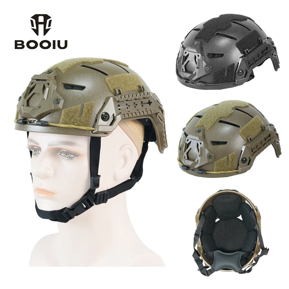 BOOIU YLK Tactical Helmet New Design Camouflage Pattern for Paintball Shooting Game Sports & Entertainment Equipment