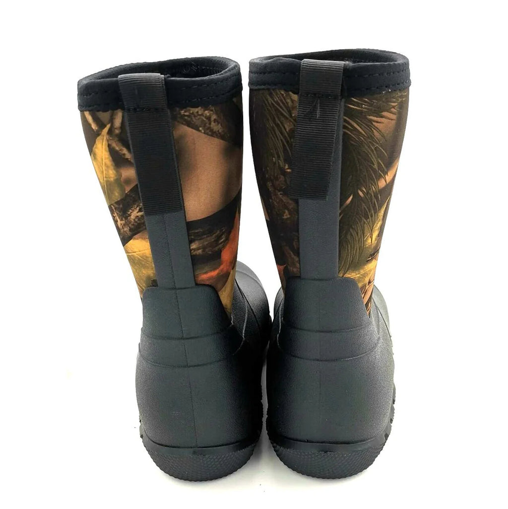 Neoprene Men's High Top Camouflage Hunting Boots Outdoor Hiking Rain Boots Wear-Resistant Waterproof Mountaineering Boots