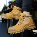 ROCKROOSTER Hiking Shoes Men Waterproof Hunting Boots Leather Safety Shoes Tactical Ankle steel toe Sneakers trekking Boots