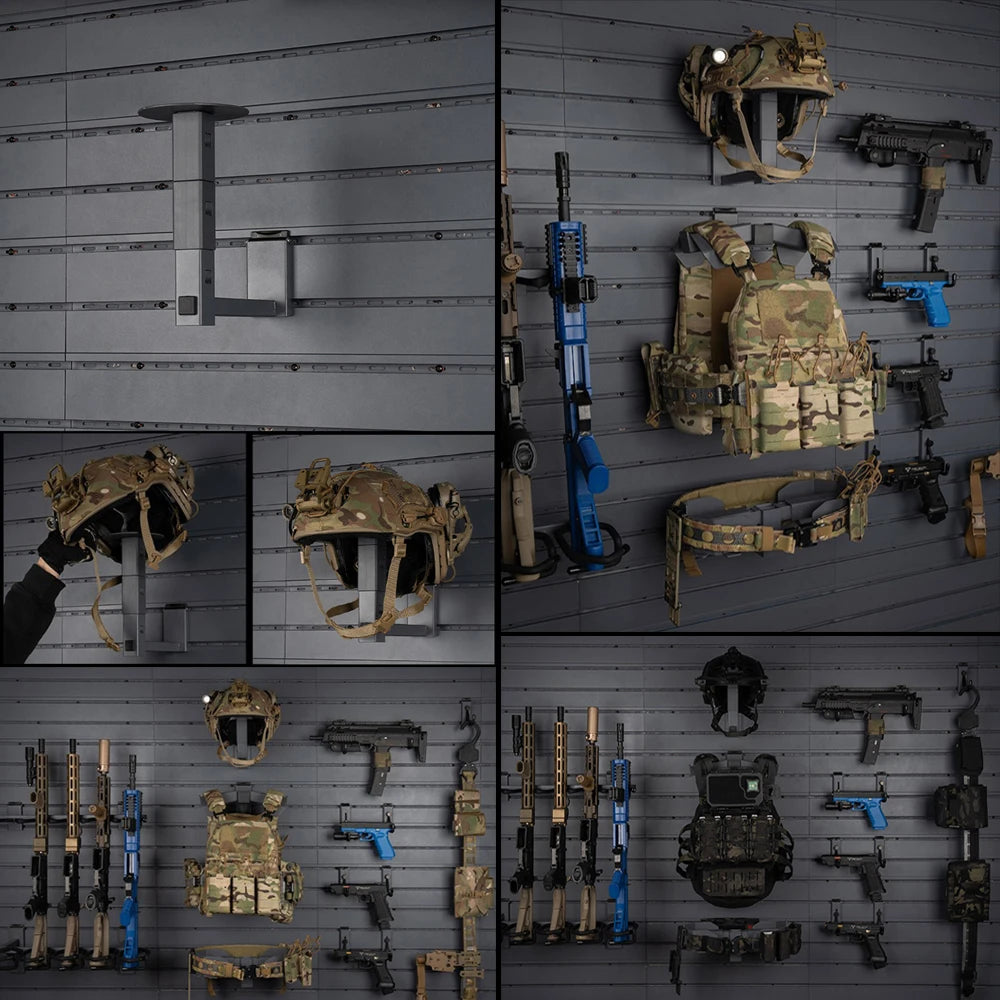 Helmet Display Wall Mount for Tactical High Cut Helmet MH MK Wendy Motorcycle Helmet Rack Airsoft Gear Storage Holder