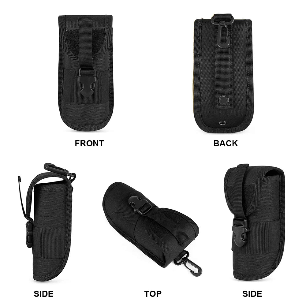 Tactical Molle Glasses Pouch Sunglasses Waterproof EDC Waist Pack EVA Goggle Storage Protector Bag Outdoor Flashlight Pouch