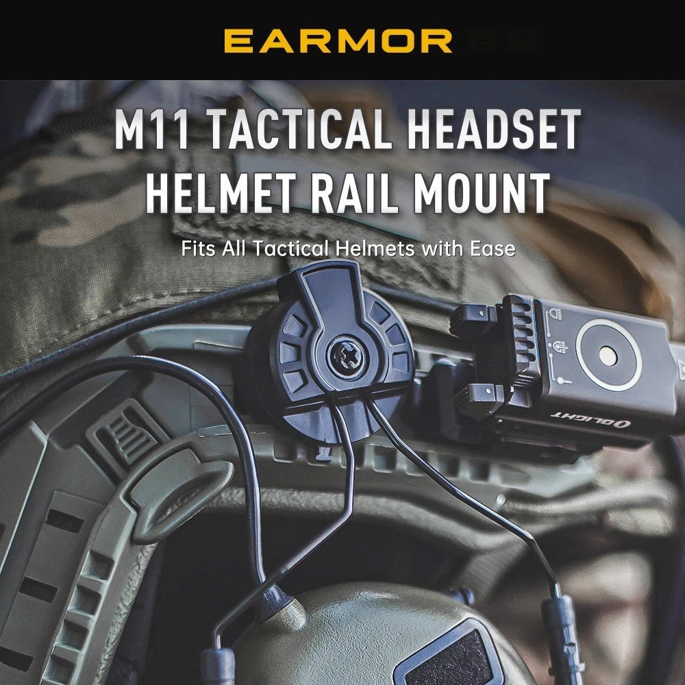 Universal ARC Fast Helmet Adapters - Tactical Headset Brackets Compatibility with For Earmor M31 M32 Series Tactical Headphone A