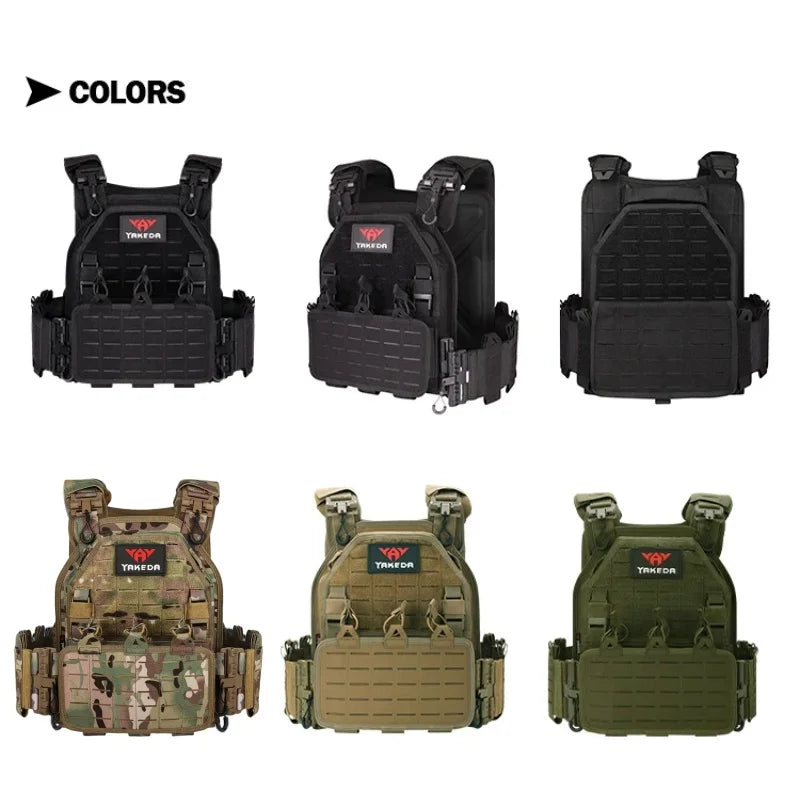 YAKEDA a Tactical Vests Model 6094 - A quick-disassembly, lightweight, laser-cut outdoor hunting-style multi-color outdoor equip