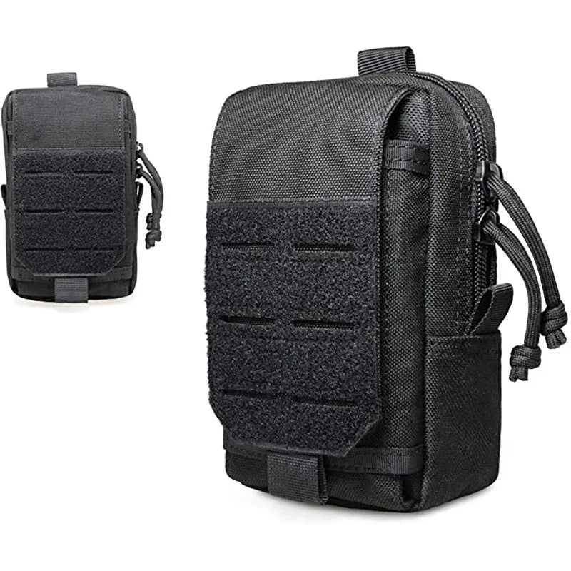 1Pcs 10×5×17cm Waist Bag EDC Tool Bag Vest Pouch Mobile Phone Bag Waterproof Tactical Military Sport Hunting Hiking Belt Tools