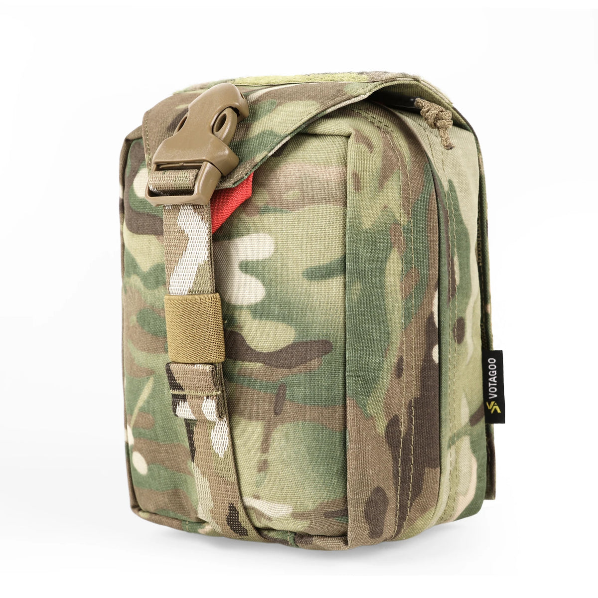 VOTAGOO Tactical Quick-Release Medical Pouch Vertical Utility Pouch EDC Molle Pouch First Aid Bag Outdoor