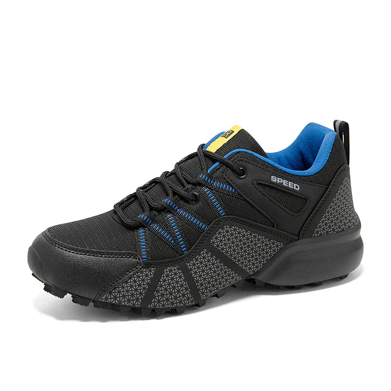 New Men Waterproof Hiking Shoes Outdoor Hiking Tactical Training Boots Comfortable Leather Hiking Sports Shoes Men