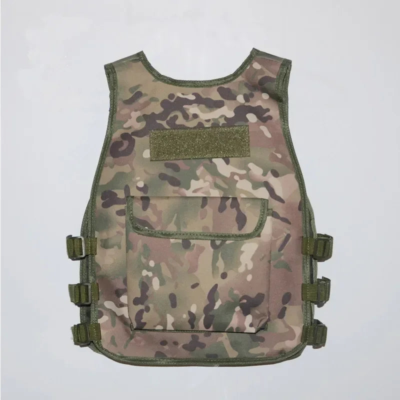 Hunting Kids Camouflage Hunting Clothes Boy Hiking Equipment Chirdren Tactical  Vest Cosplay Costume Airsoft Sniper Uniform