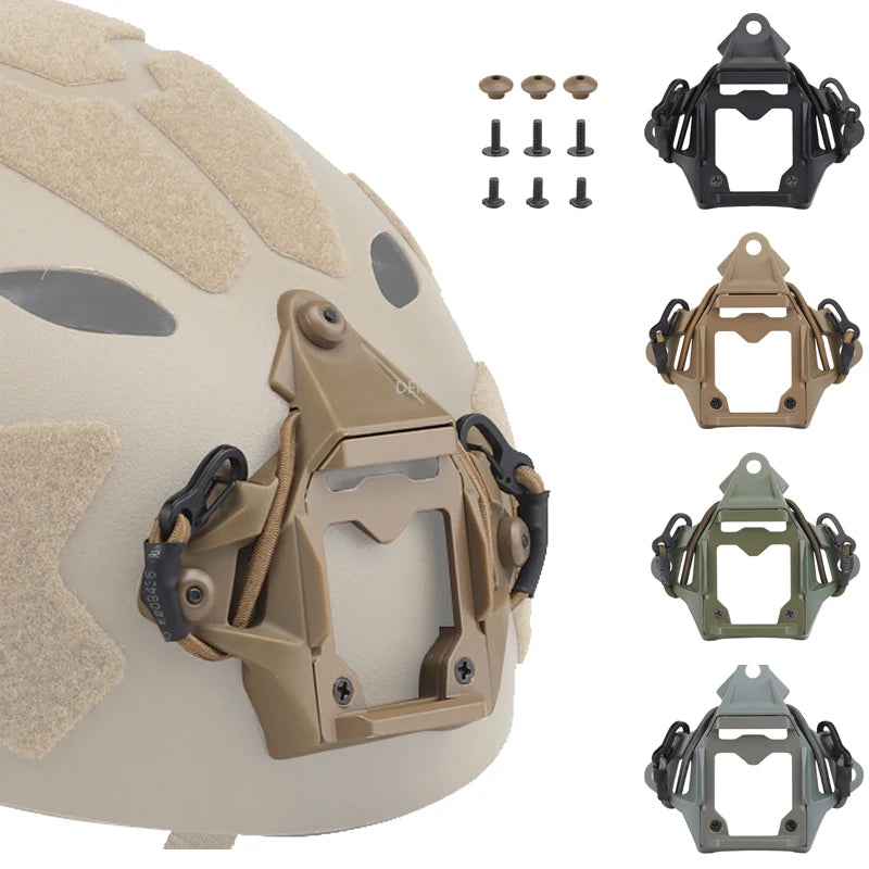 Tactical FAST Helmet NVG Shroud Night Vision Helmet Mount Adapter Aluminum NVG Bracket for FAST MICH AF Wendy Helmets