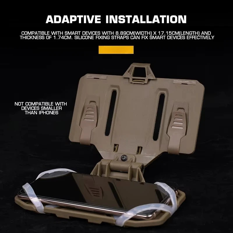 Tactical MOLLE Folded Navigation Board Mobile Phones Navigator Holder Map Chest Bag Admin Panel Hunting Vest Gear