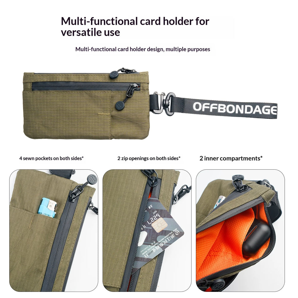 OFFBONDAGE Tactical EDC Pouch Hunting Utility Bag Compatible Clip-on Wallet  Hunting Camping Hiking Outdoor Gear