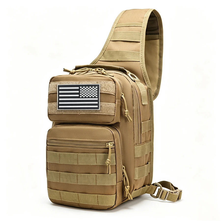 Outdoor cycling sports chest bag, single shoulder diagonal cross bag, large chest bag